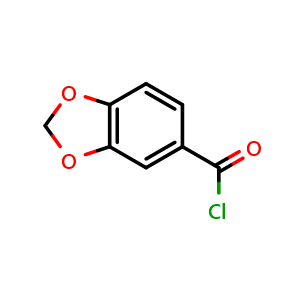 Chemical structure of Piperonyloyl chloride , CAS 25054-53-9, AChemBlock X186298