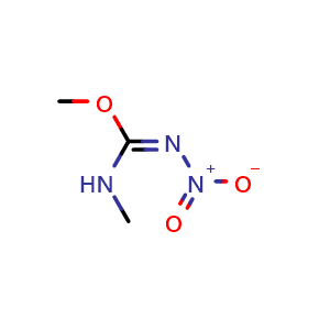 Chemical structure of N,O-dimethyl-N'-nitroisourea , CAS 255708-80-6, AChemBlock X186308