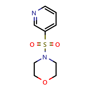Chemical structure of 4-(Pyridin-3-ylsulfonyl)morpholine , CAS 26103-48-0, AChemBlock X186325