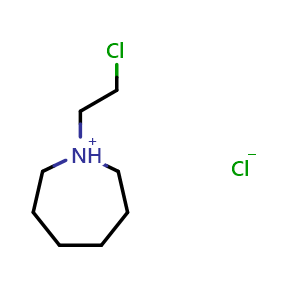 1-(2-chloroethyl)azepan-1-ium chloride