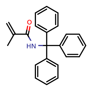 Chemical structure of N-(Triphenylmethyl)methacrylamide , CAS 275371-79-4, AChemBlock X186344