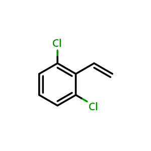 Chemical structure of 1,3-dichloro-2-ethenylbenzene , CAS 28469-92-3, AChemBlock X186367
