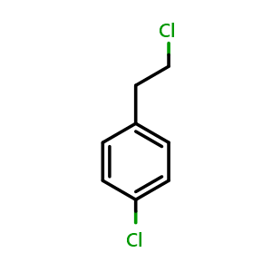 Chemical structure of 2-(4-Chlorophenyl)ethyl chloride , CAS 32327-70-1, AChemBlock X186415