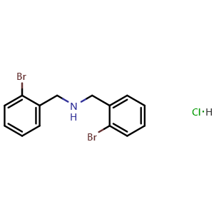 Chemical structure of bis(2-bromobenzyl)amine hydrochloride , CAS 336615-45-3, AChemBlock X186437