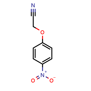 Chemical structure of (4-Nitrophenoxy)acetonitrile , CAS 33901-46-1, AChemBlock X186441