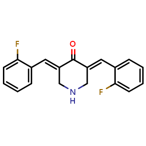 Chemical structure of EF-24 , CAS 342808-40-6, AChemBlock X186452