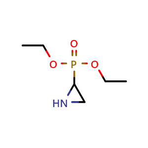 Chemical structure of 2-diethoxyphosphorylaziridine , CAS 35212-68-1, AChemBlock X186472