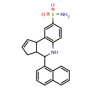 4-(naphthalen-1-yl)-3a,4,5,9b-tetrahydro-3H-cyclopenta[c]quinoline-8-sulfonamide
