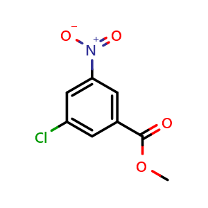 Chemical structure of Methyl 3-chloro-5-nitrobenzoate , CAS 36138-28-0, AChemBlock X186486