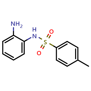 Chemical structure of N-(2-aminophenyl)-4-methylbenzenesulfonamide , CAS 3624-90-6, AChemBlock X186487