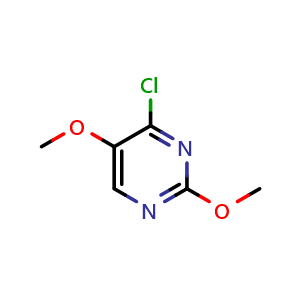 Chemical structure of 2,5-dimethoxy-4-chloro-pyrimidine , CAS 370103-25-6, AChemBlock X186495