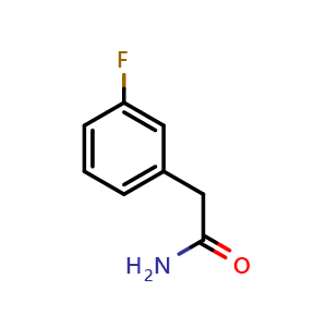 Chemical structure of m-Fluorophenylacetamide , CAS 370-45-6, AChemBlock X186497