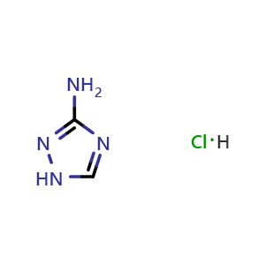 Chemical structure of 1H-1,2,4-Triazol-3-amine hydrochloride , CAS 3714-43-0, AChemBlock X186502