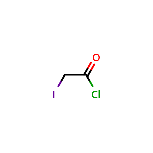 Chemical structure of iodoacetyl chloride , CAS 38020-81-4, AChemBlock X186508