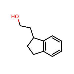Chemical structure of 2-indan-1-yl-ethanol , CAS 38425-66-0, AChemBlock X186517