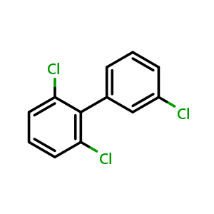 Chemical structure of 1,3-dichloro-2-(3-chlorophenyl)benzene , CAS 38444-76-7, AChemBlock X186519