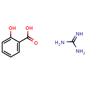 Chemical structure of guanidine salicylate , CAS 38848-01-0, AChemBlock X186522