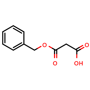 Chemical structure of 2-benzyloxycarbonylacetic acid , CAS 40204-26-0, AChemBlock X186544