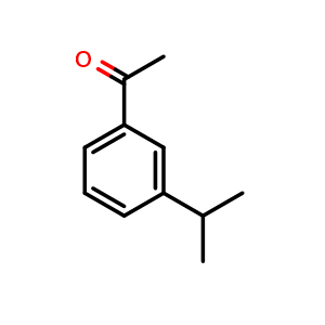 Chemical structure of 1-(3-Isopropylphenyl)ethanone , CAS 40428-87-3, AChemBlock X186548
