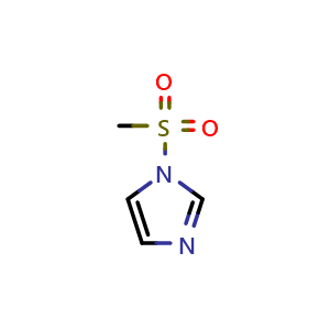 Chemical structure of 1-(Methylsulfonyl)imidazole , CAS 40736-26-3, AChemBlock X186555