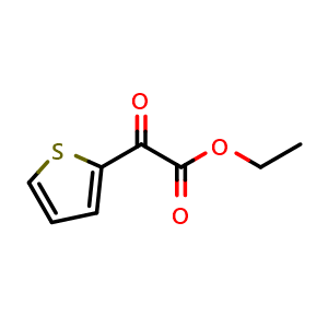 Chemical structure of Ethyl thiophene-2-glyoxylate , CAS 4075-58-5, AChemBlock X186556