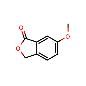 Chemical structure of 6-methoxy-3H-2-benzofuran-1-one , CAS 4741-63-3, AChemBlock X186604