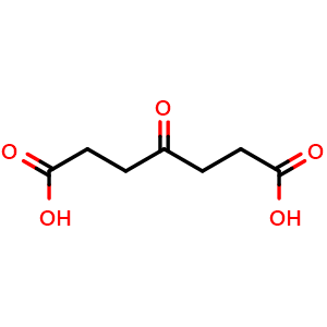 Chemical structure of 4-oxoheptanedioic acid , CAS 502-50-1, AChemBlock X186622