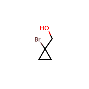 Chemical structure of (1-Bromocyclopropyl)methanol , CAS 50915-29-2, AChemBlock X186630
