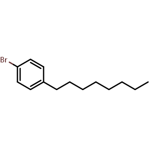 Chemical structure of 1-Bromo-4-octylbenzene , CAS 51554-93-9, AChemBlock X186643