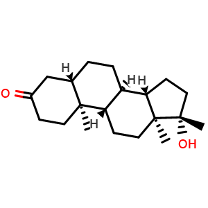 Chemical structure of Mestanolone , CAS 521-11-9, AChemBlock X186651
