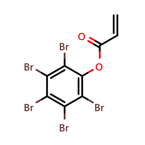 Chemical structure of perbromophenyl acrylate , CAS 52660-82-9, AChemBlock X186656