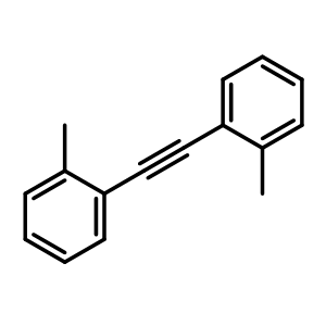 Chemical structure of 1-methyl-2-[2-(2-methylphenyl)ethynyl]benzene , CAS 5294-03-1, AChemBlock X186661