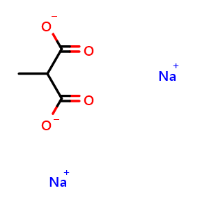 Chemical structure of disodium methylmalonate , CAS 53007-37-7, AChemBlock X186662