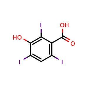 3-hydroxy-2,4,6-triiodobenzoic acid
