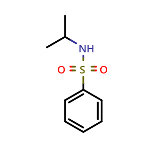 Chemical structure of N-propan-2-ylbenzenesulfonamide , CAS 5339-69-5, AChemBlock X186667