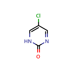 Chemical structure of 5-Chloro-2(1H)-Pyrimidinone , CAS 54326-16-8, AChemBlock X186681