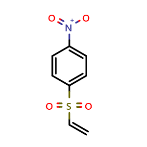 Chemical structure of 1-ethenylsulfonyl-4-nitrobenzene , CAS 5535-55-7, AChemBlock X186687