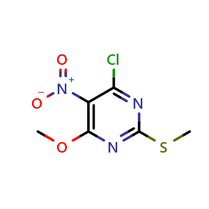 4-chloro-6-methoxy-2-(methylsulfanyl)-5-nitropyrimidine