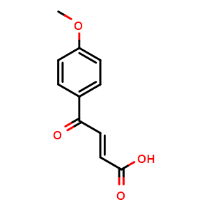 Chemical structure of 3-(4-methoxybenzoyl)acrylic acid , CAS 5711-41-1, AChemBlock X186705