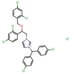 Chemical structure of Calmidazolium chloride , CAS 57265-65-3, AChemBlock X186710
