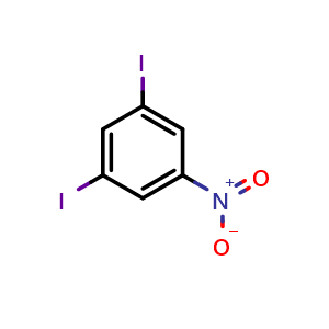 Chemical structure of 1,3-diiodo-5-nitrobenzene , CAS 57830-60-1, AChemBlock X186719