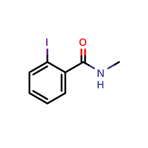 Chemical structure of N-methyl-2-iodobenzamide , CAS 58084-22-3, AChemBlock X186722