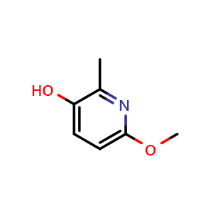 Chemical structure of 6-Methoxy-2-methyl-3-pyridinol , CAS 58498-60-5, AChemBlock X186728
