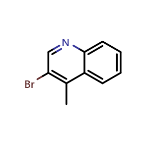 Chemical structure of 3-Bromo-4-methylquinoline , CAS 59280-69-2, AChemBlock X186734