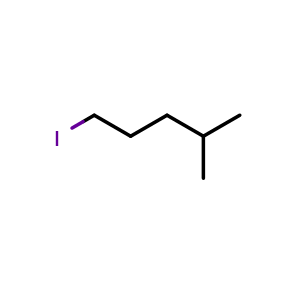 Chemical structure of 1-iodo-4-methyl pentane , CAS 6196-80-1, AChemBlock X186766