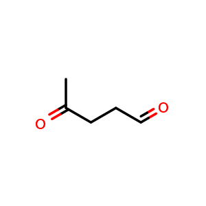 Chemical structure of 4-oxopentanal , CAS 626-96-0, AChemBlock X186778