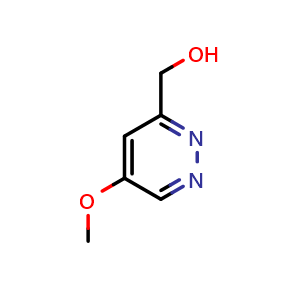 Chemical structure of (5-Methoxypyridazin-3-yl)methanol , CAS 627525-69-3, AChemBlock X186780