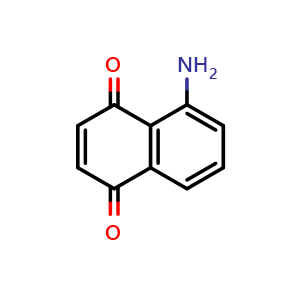 Chemical structure of 5-Aminonaphthalene-1,4-dione , CAS 63038-00-6, AChemBlock X186783