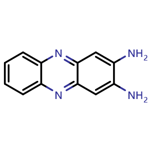 Chemical structure of Phenazine-2,3-diamine , CAS 655-86-7, AChemBlock X186822