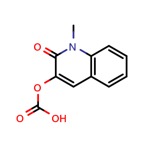 Chemical structure of 1,2-Dihydro-1-methyl-2-oxo-3-chinolincarbonsaeure , CAS 67984-94-5, AChemBlock X186849